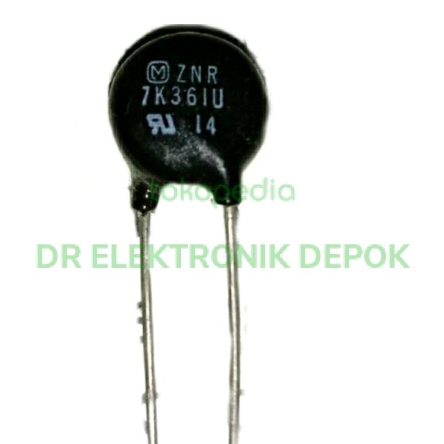 Varistor 361K 7D 361 7K 07D361K 7mm ZNR 7k361u 360pf 360 LA27
