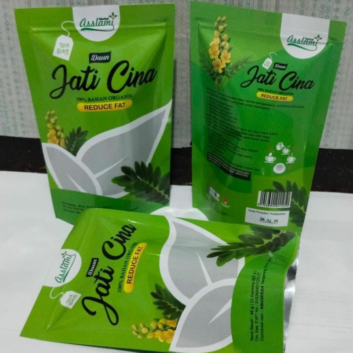 

Free Ongkir COD Daun Jati Cina | Teh Celup Daun Jati Cina Original Asslami | Sehat kemasan pouch Menurunkan berat badan, Peluntur lemak berlebih alami, Mengecilkan perut buncit, Melancarkan buang air besar, dll