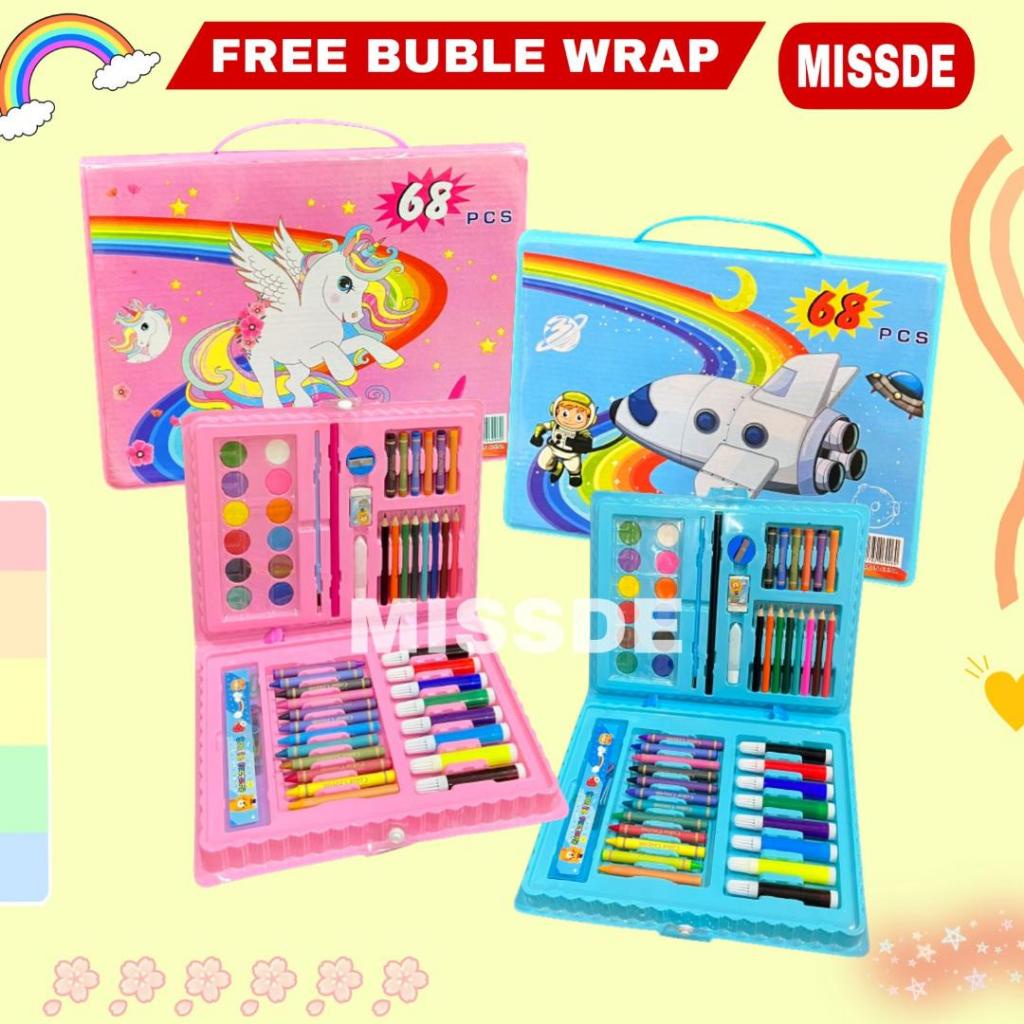 

Drawing Art Set 68 pcs / Crayon Set 68 pcs / Art Set 68 pcs / Set Krayon Set 68 Pcs Karakter Lucu