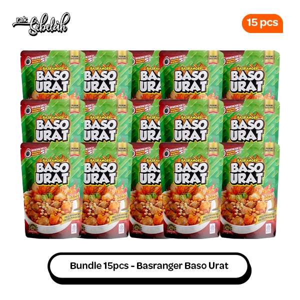 

Bundle 15pcs Basranger Baso Urat Extra Pedas 200gr Makanan Instan Ready to Eat | Rak Sebelah