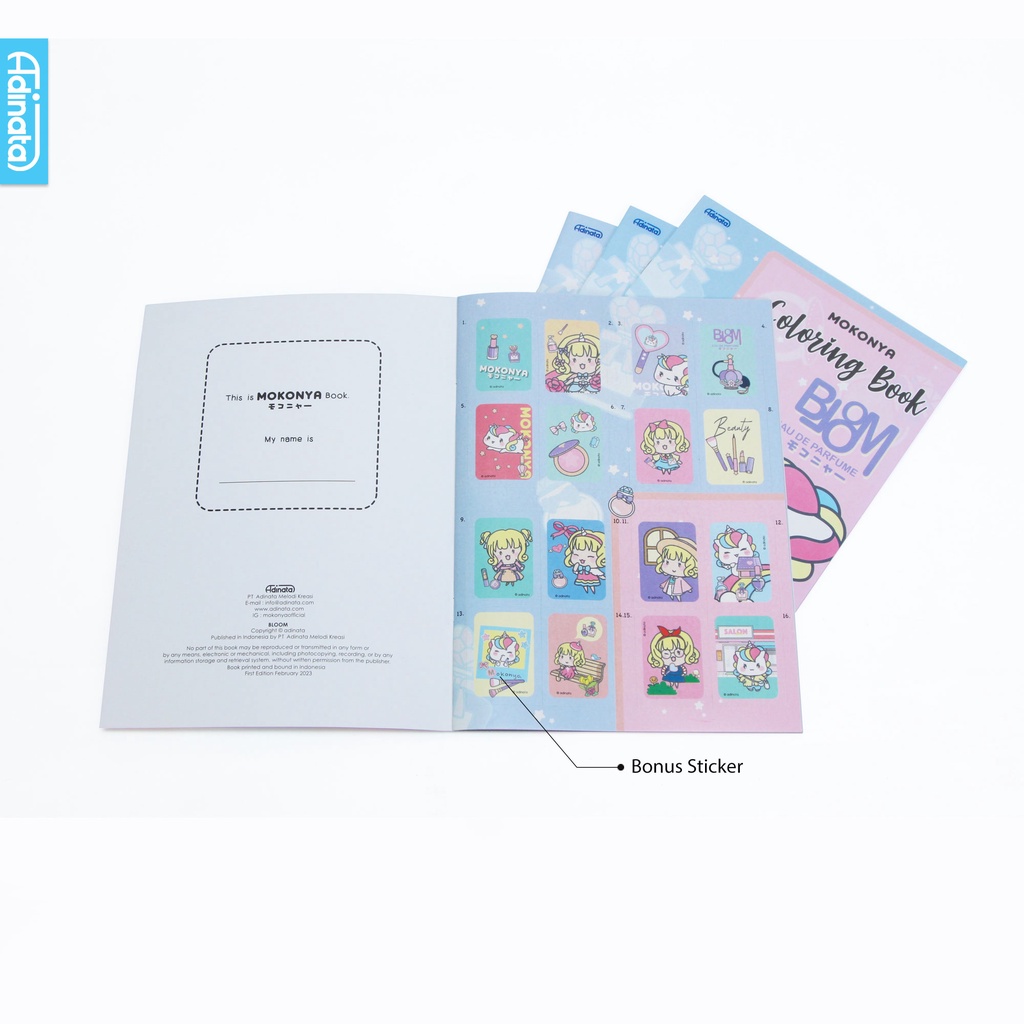 

Mokonya Coloring Book L 2350-4101 / Buku Mewarnai / Buku Aktivitas anak / Adinata