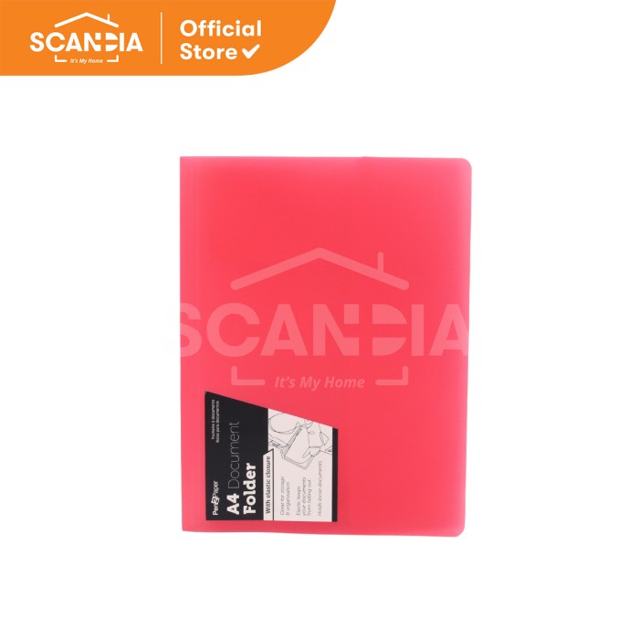 

SCANDIA Map Dokumen Document Folder with Elastic A4 Red (SF0019)