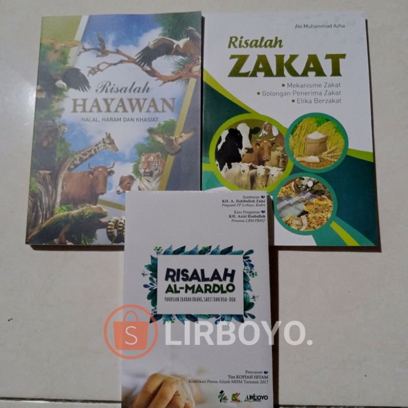 Kitab / Buku paket lengkap buku risalah zakat risalah hayawan risalah al mardlo mekanisme zakat golo