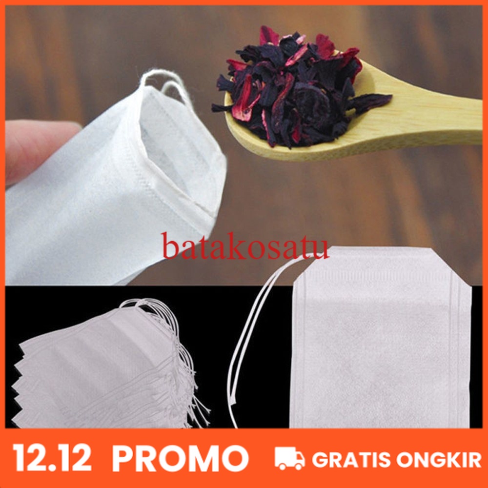

Kantong Teh Celup Kosong Teabag 100 PCS - T110 - White Ori