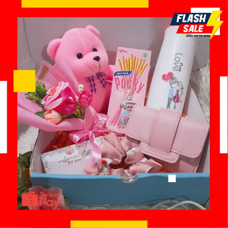 

12.12 SALE |b3) Kado Ulang Tahun Hadiah Anniversary Wisuda Gift Box Hampers Cewek