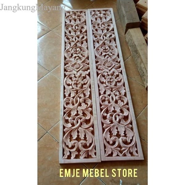 

ORNAMEN UKIR TEMPEL KAYU HIASAN DEKORASI DINDING UKIRAN GEBYOK RAGAM murah
