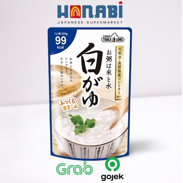 

Tableland White Rice Porridge 220g - Bubur Nasi Putih Made In Japan