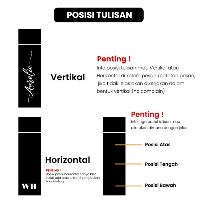 Tumbler Custom Nama Tumblr Mug Kopi Grafir Logo Kado Gift Hadiah - Mug Hitam, Polos