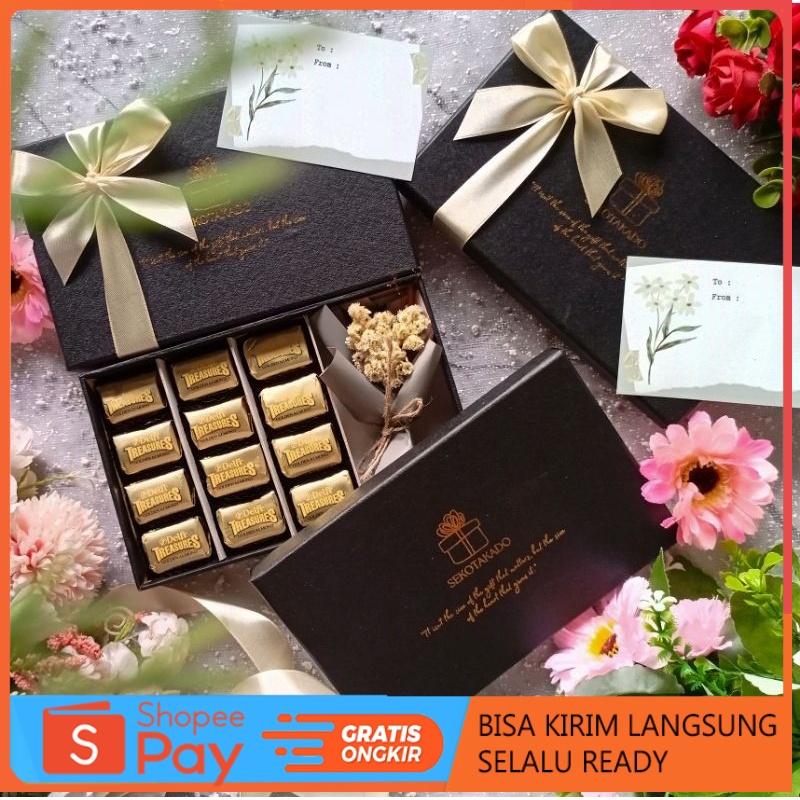 

Diskon Natal SAFIYA HAMPERS COKLAT BOX DELFI TREASURE ALMOND BOX PREMIUM KADO ULTAH IDUL FITRI Promo 12.12