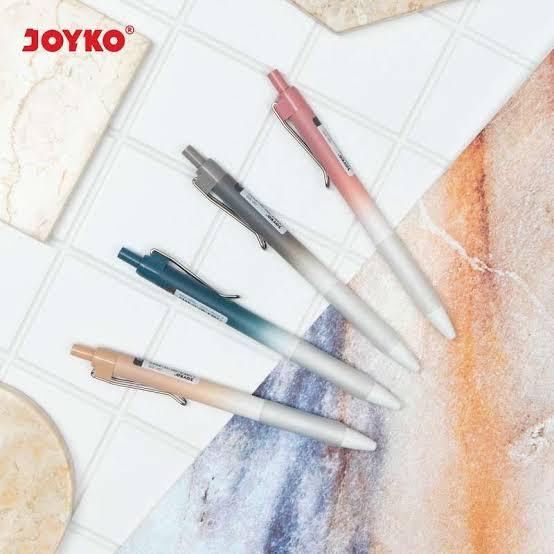 

JOYKO Gel Pen GP-370 Metaru A Gel Needle Tip 0,5mm Pena Jel Retracable Warna Hitam Ecer