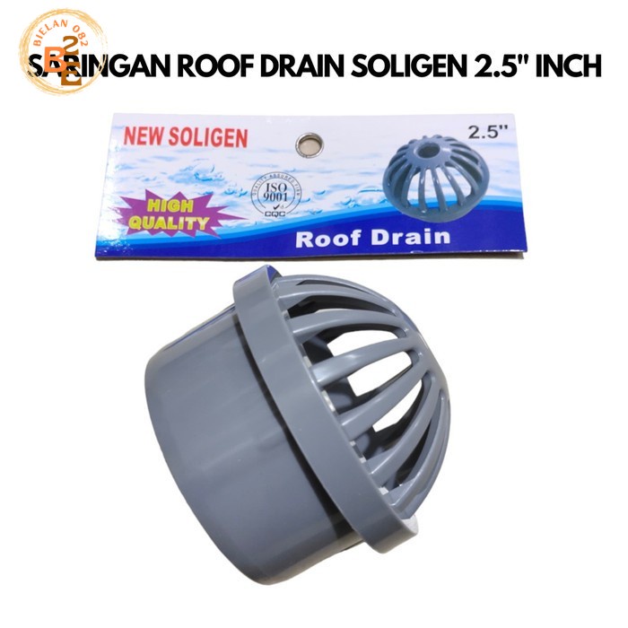 SARINGAN TALANG AIR GOT ATAP RUMAH ROOF DRAIN PVC SOLIGEN 2.5 INCH B82 MURAH SARINGAN TALANG AIR PVC