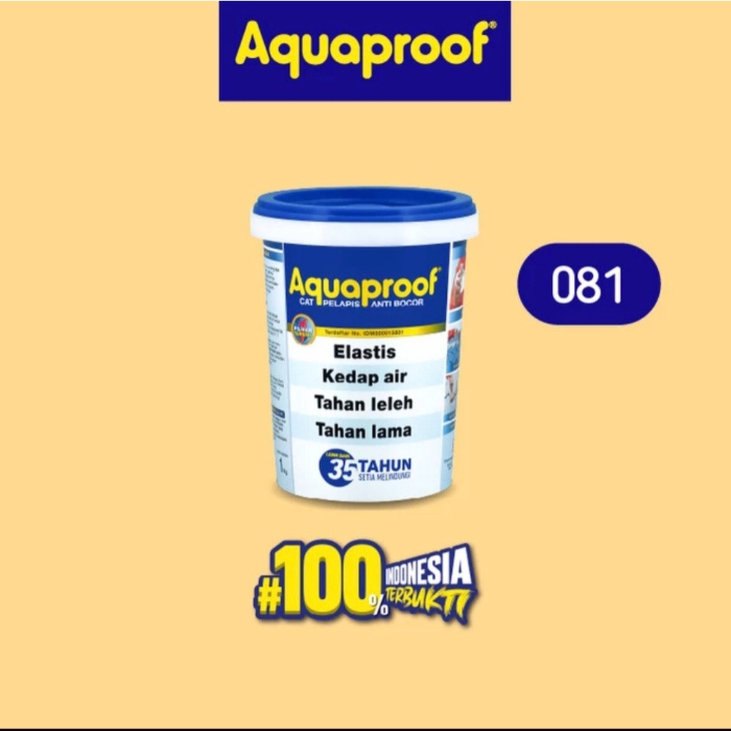 Aquaproof 1 Kg 081 Cream Cat Pelapis Waterproofing Anti Bocor No Drop