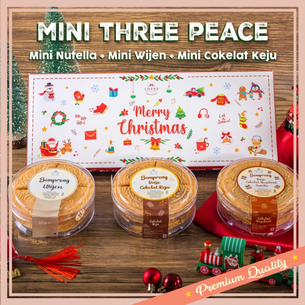 

Kado Souvenir Unik Murah Kekinian Hampers Natal Lebaran Valentine Buat Pacar Teman Bestie / HAMPERS CHRISTMAS MINI THREE PEACE