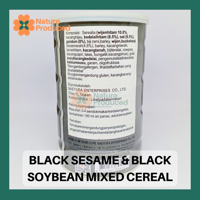 

Sunway Black Sesame & Black Soybean Mixed Cereal 500gr