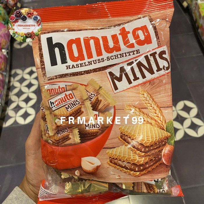 

Hanuta Minis Waffle / Wafer Bentuk Waffle / 200 grm