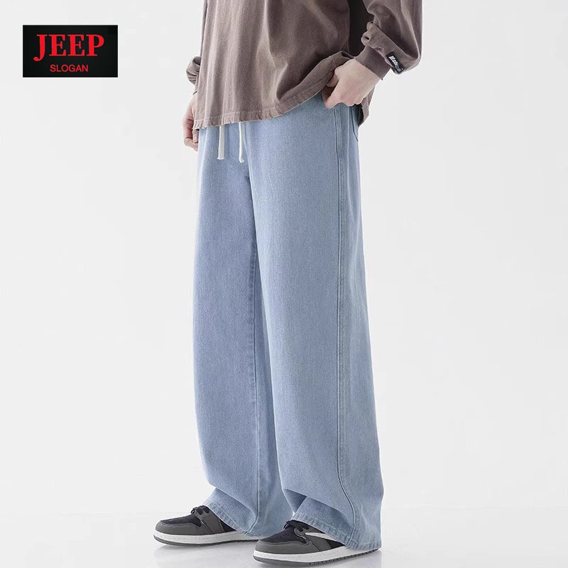 Celana jeans kulot celana jeans pria celana jeans pinggang elastis celana panjang pria jeans celana 