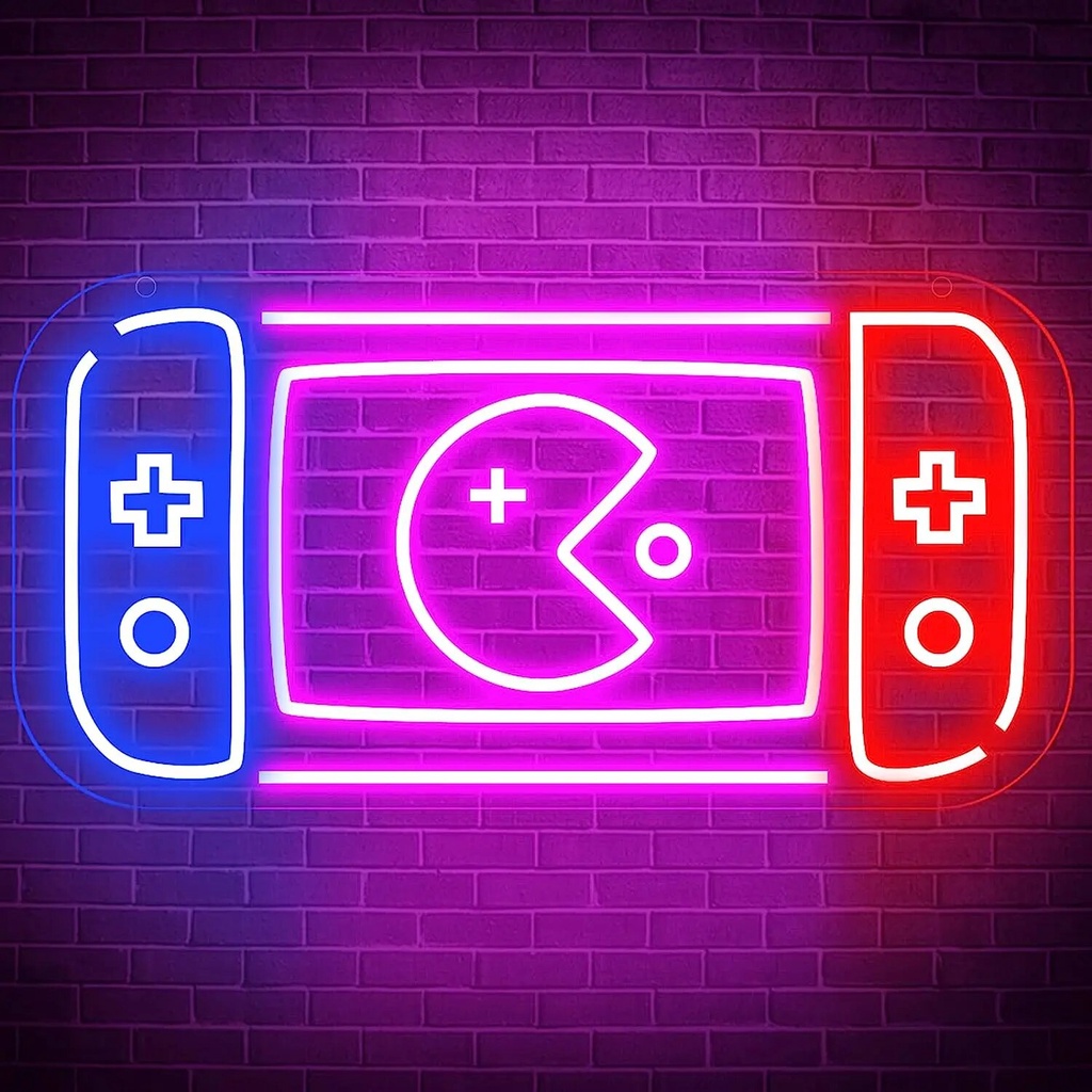 USB Powered Gaming Neon Sign for Bedroom Room Kids Game Room Gaming Party Pub Decor Christmas Kids' 
