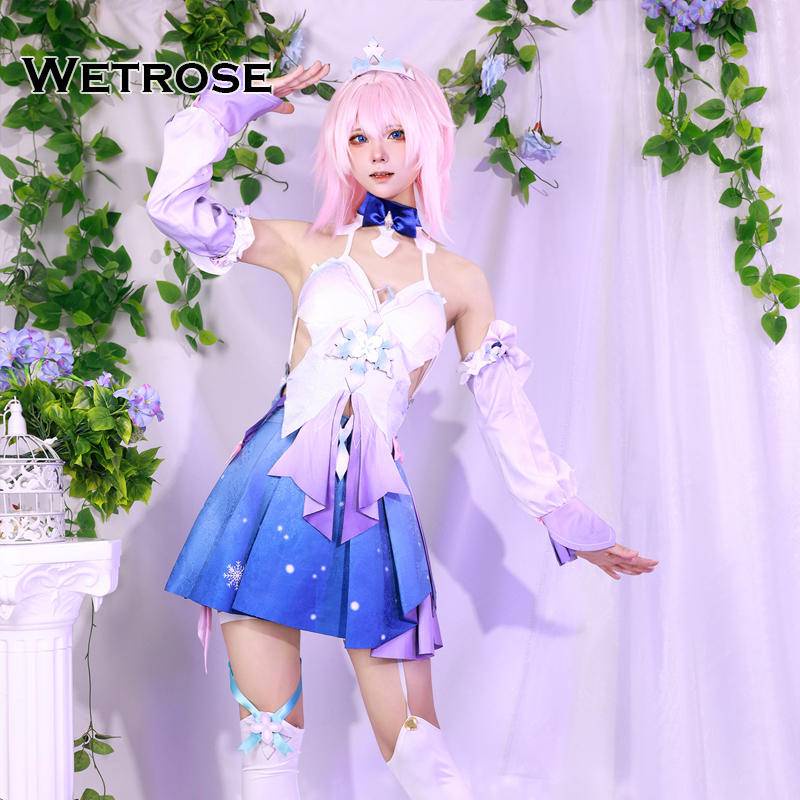 [Wetrose] Honkai: Star Rail March 7th New Skin Cosplay Costume Dress Game Women's Clothing Set