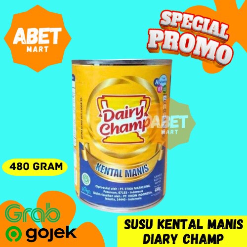 

Susu Kental Manis Dairy Champ Kaleng 480 Gr - 480Gr Gram SKM Diary