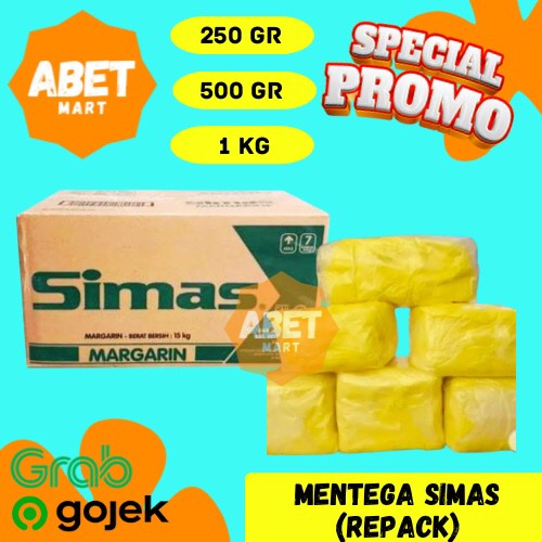 

Mentega Simas Repack 250 500 Gr 1 Kg - Margarin Serba Guna 250gr 500gr