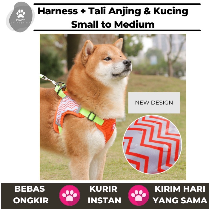 Harness Anjing | Dog Harness | Harness Anjing Medium Pawpro
