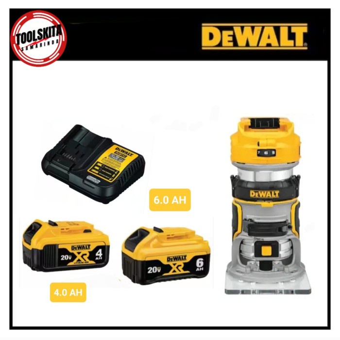 Router Dewalt DCW600B 20V Max XR Brushless With Battery 4 + 6 AH