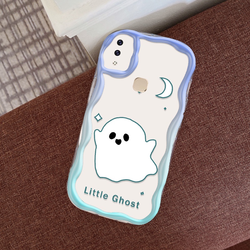 Casing for Vivo V9 V9 Youth V25 5G V25E 4G V25 Pro S15 Pro V27 Pro V27e S16e Y85 Y89 S16 Pro Z1i Z1 Lite Z3X Happy Skeleton Ghost Camera Protection Silicone Soft Case hp Casing Ponsel yang Dipersonalisasi