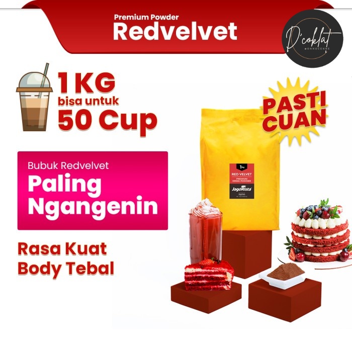 

1 Kg - Red Velvet - Premium Bubble Drink Powder