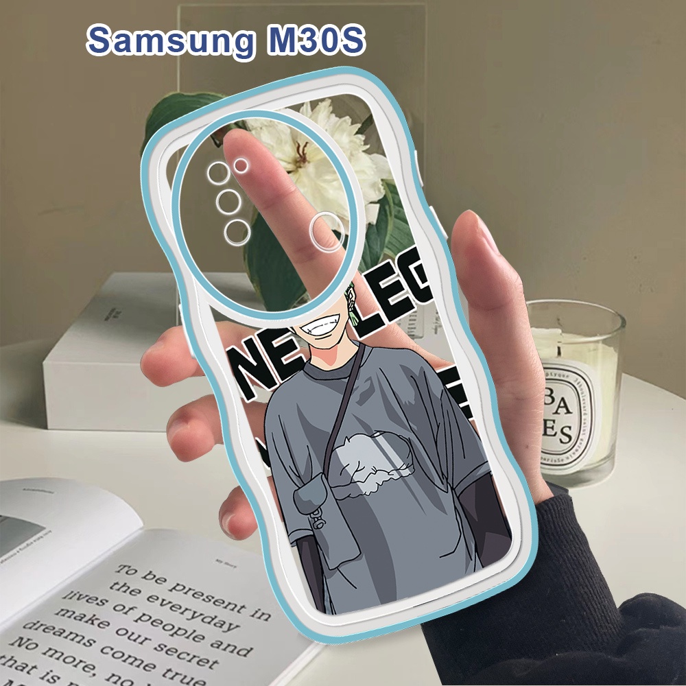 Casing Untuk Samsung Galaxy M30S M21 M30 M20 M10 Soft Case Cartoon OnePiece Luffy Shockproof Ponsel 