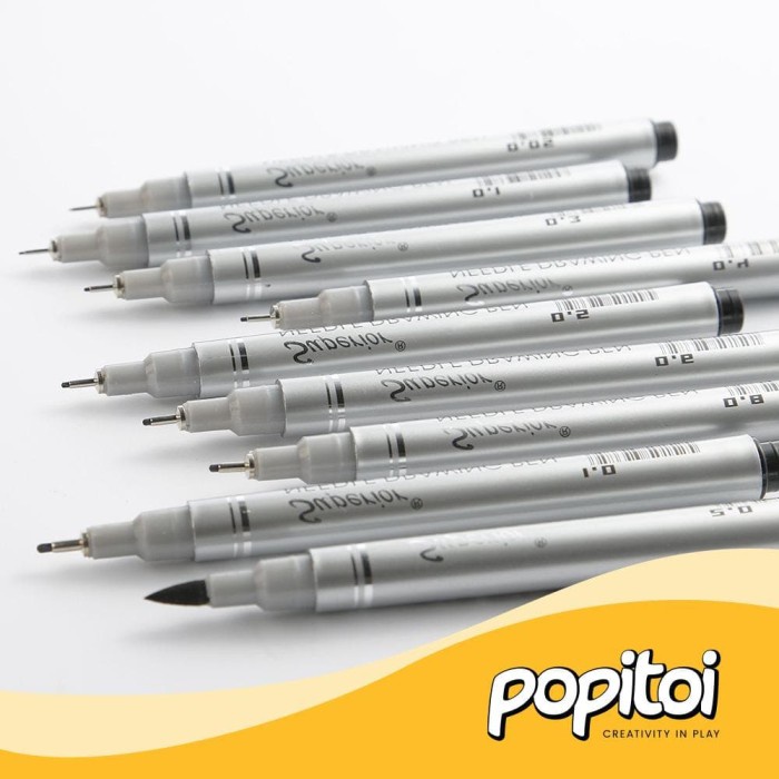 

Andma Superior Drawing Pen Fineliner (Set of 10) Snowman Micron Sakura UNI