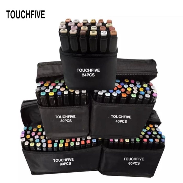 

Andma Touchfive Marker 60 Pcs / Twin Marker Sketsa Drawing /Animation Sketsa