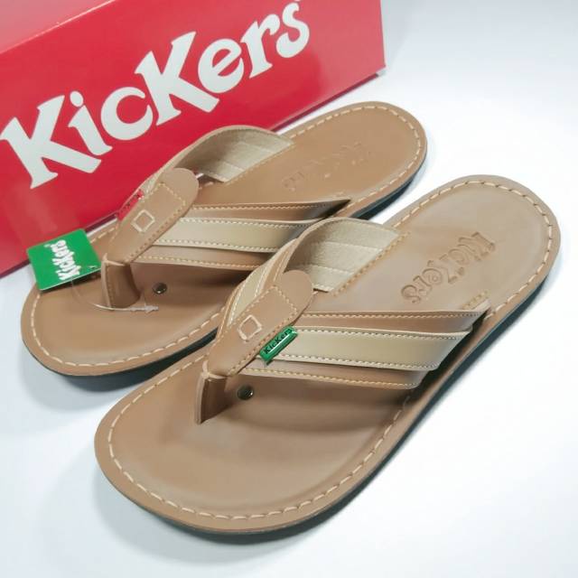 Sandal kickers / sandal kulit pria