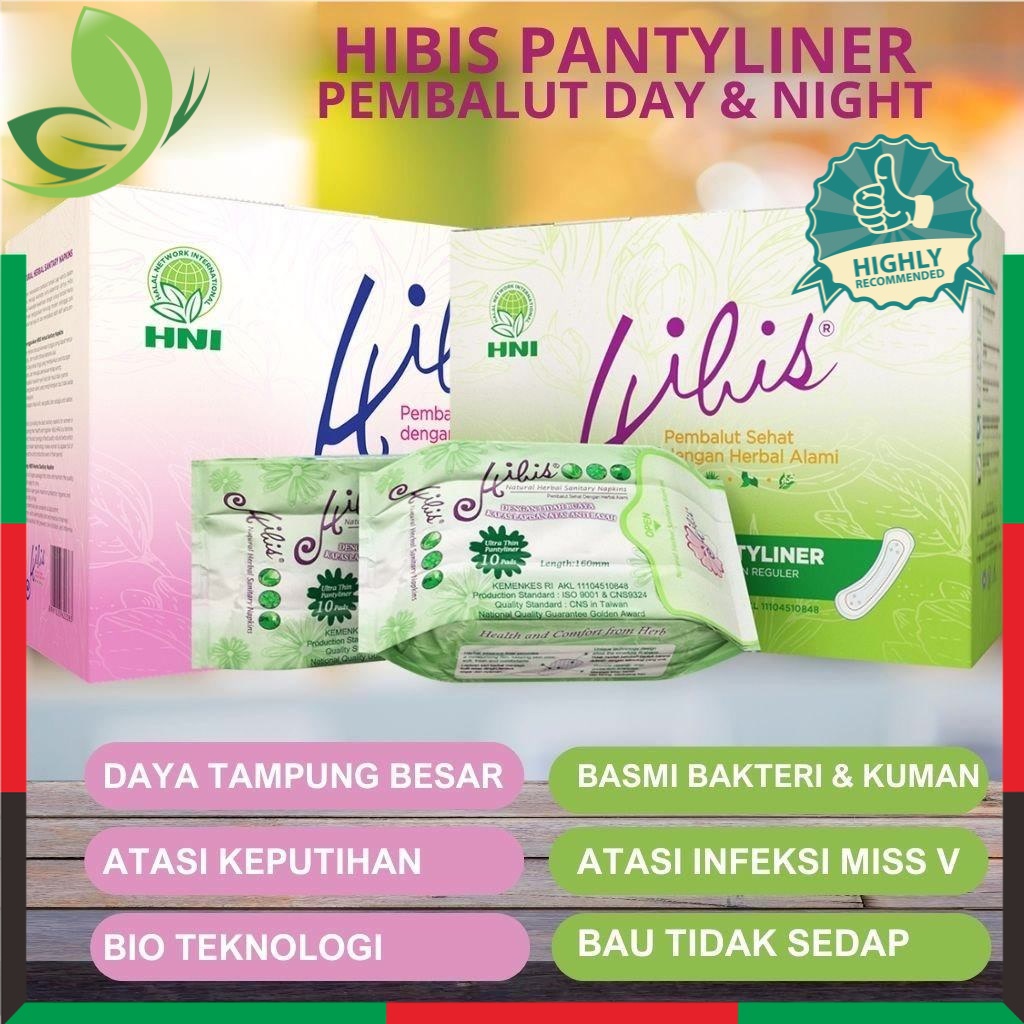 Hibis Pantyliner &amp; Pembalut HNI HPAI Untuk merawat kesehatan kewanitaan - Halal Mall Produk Halal Indonesia