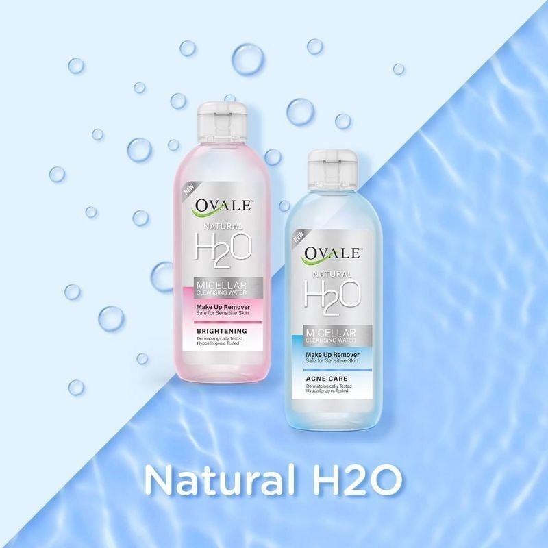 OVALE H20 Micellar Cleansing Water - Ovale Make Up Remover