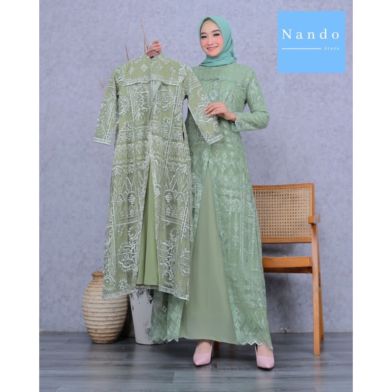 Gamis Couple Ibu dan Anak| Gamis Couple Terbaru| Gamis Couple Keluarga| Gamis Brokat Anak| Gamis Til