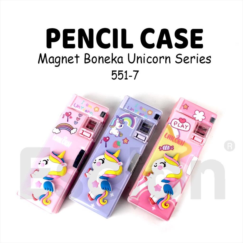 

[ES.JKT] Kotak Pensil Magnet SQUISHY UNICORN 551-7 / Kotak Pensil SQUISHY 551-7