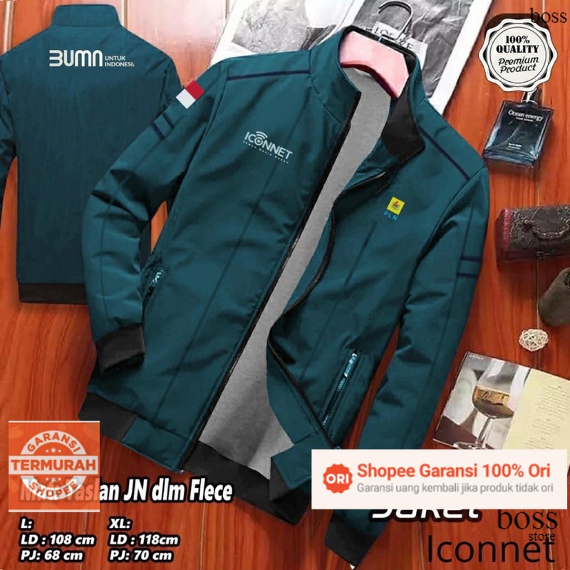 JAKET CUSTOM PLN ICONET JAKET PLN TERBARU