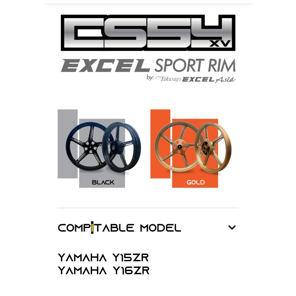 Velg Racing Takasago Excel Asia CSA2 160/185 - 17 MX KING