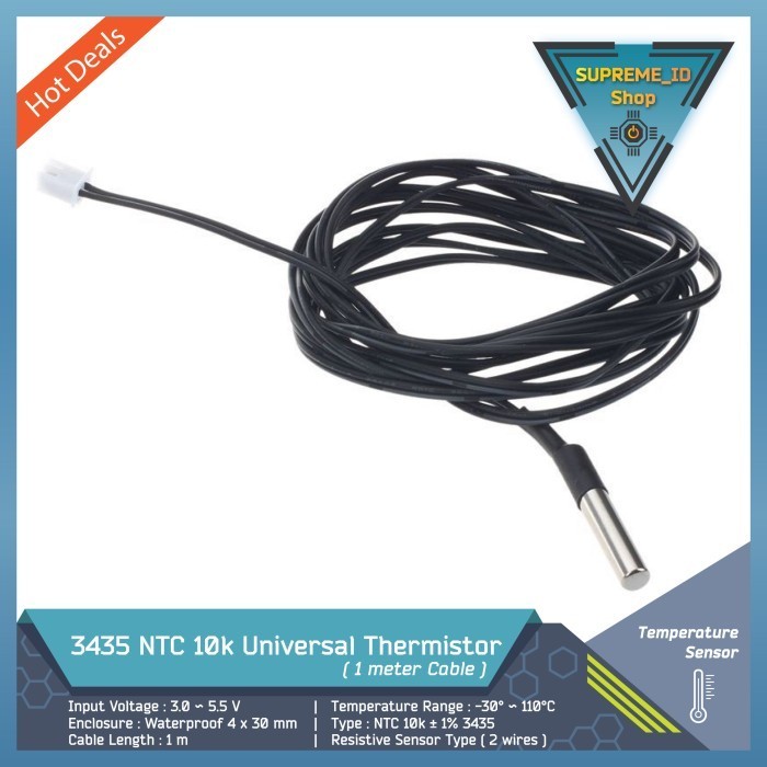 3435 NTC 10k Universal Thermistor Temperature Sensor