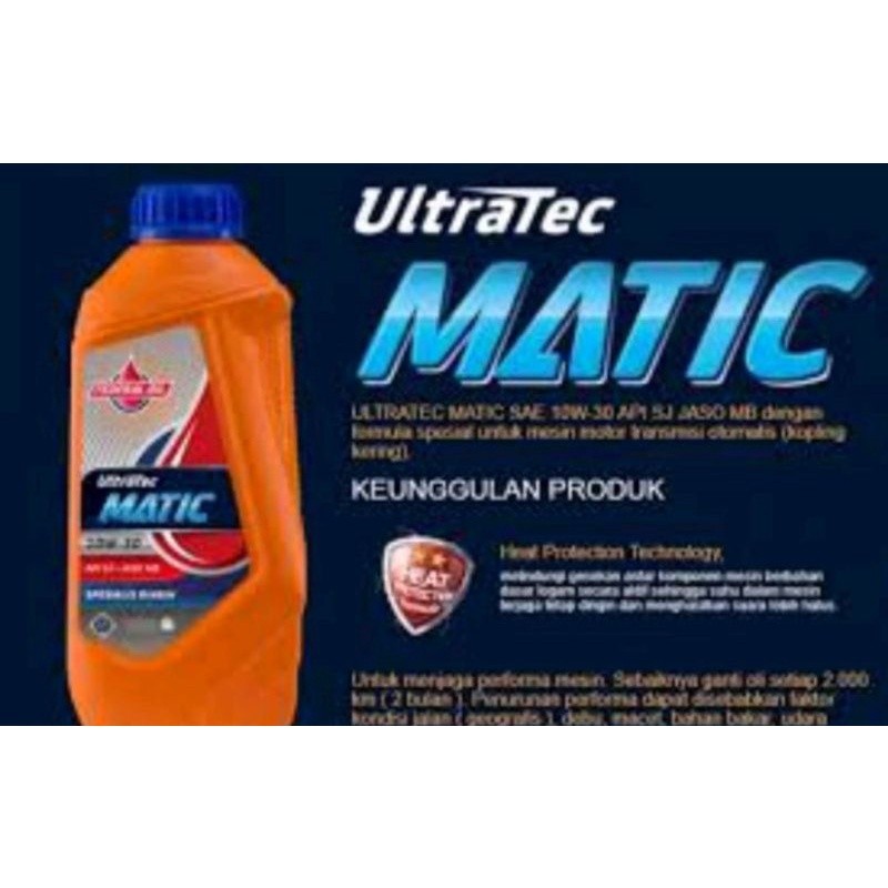 Oli Federal Matic 800 Ml Oli Federal Ultratec Matic 800Ml Oli Federal Matic Orange 0,8 Ml Oli Mesin 