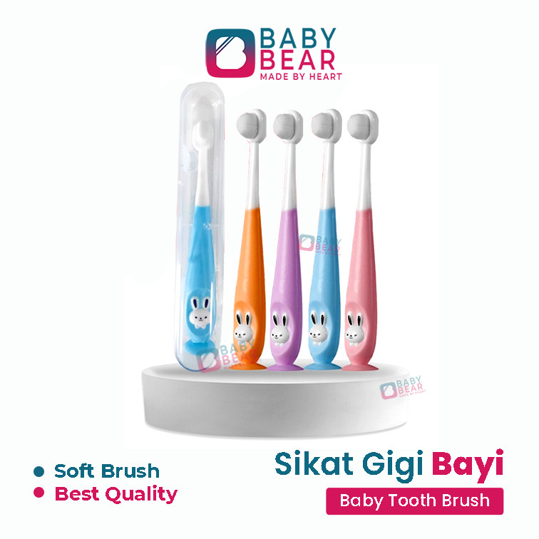 BABYBEAR Sikat Gigi Baby Lucu / Sikat Gigi Lembut Anak Bayi 1-12 Tahun / Sikat Gigi anak bulu halus 