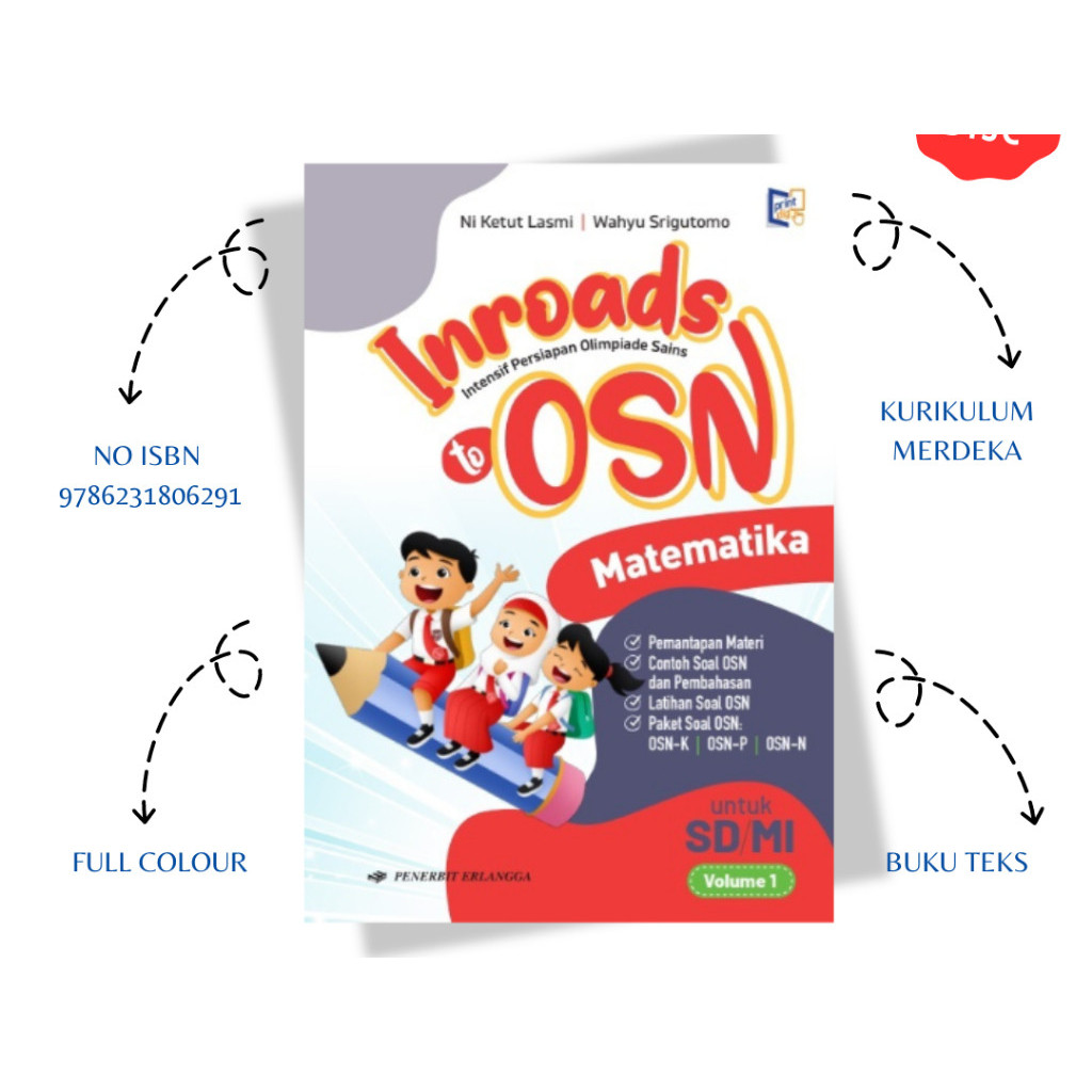 Buku Olimpiade: Inroads to Osn Matematika Sd/Mi Volume 1 - Erlangga