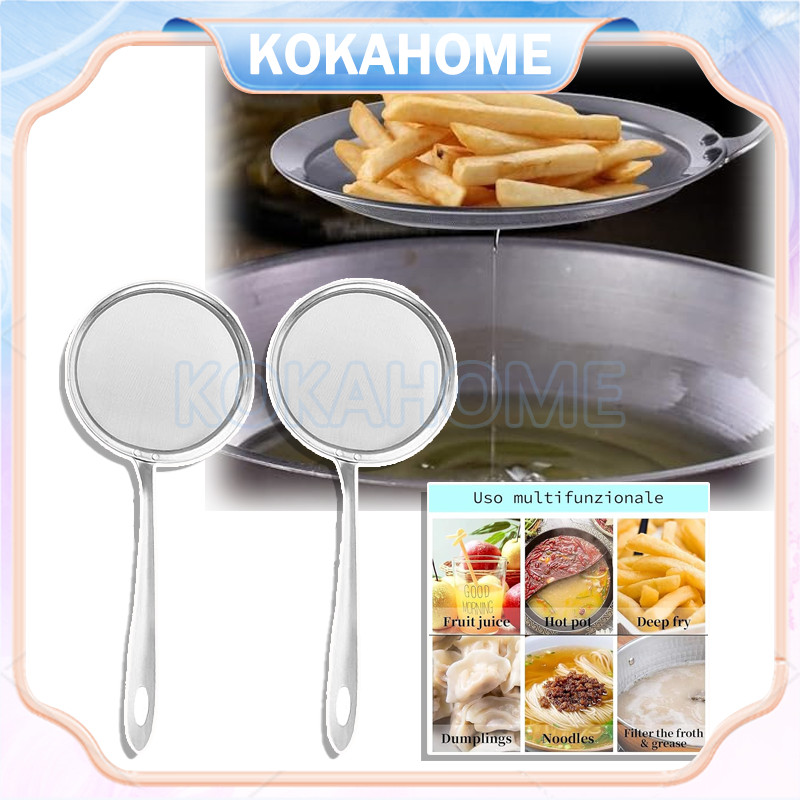 strainer serbaguna / stainless teh tepung saringan tepung kawat ayak jaring halus minyak