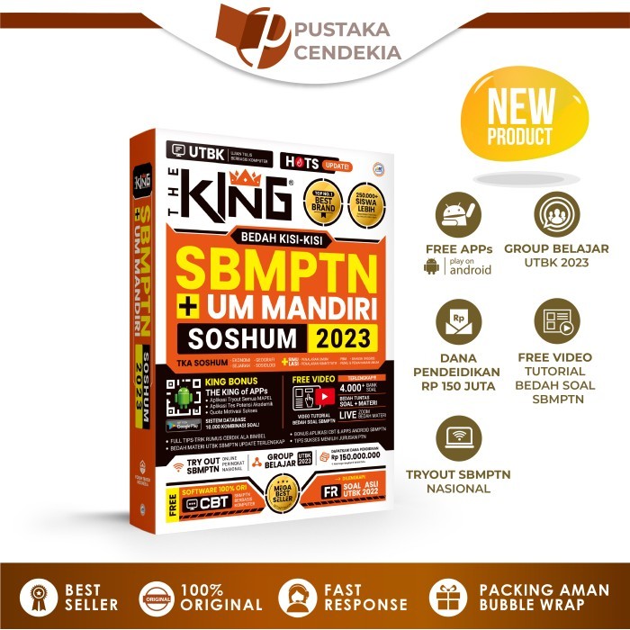 

BONUS BUKU: THE KING BEDAH KISI-KISI SBMPTN DAN UM MANDIRI SOSHUM 2021 - SOSHUM AJA