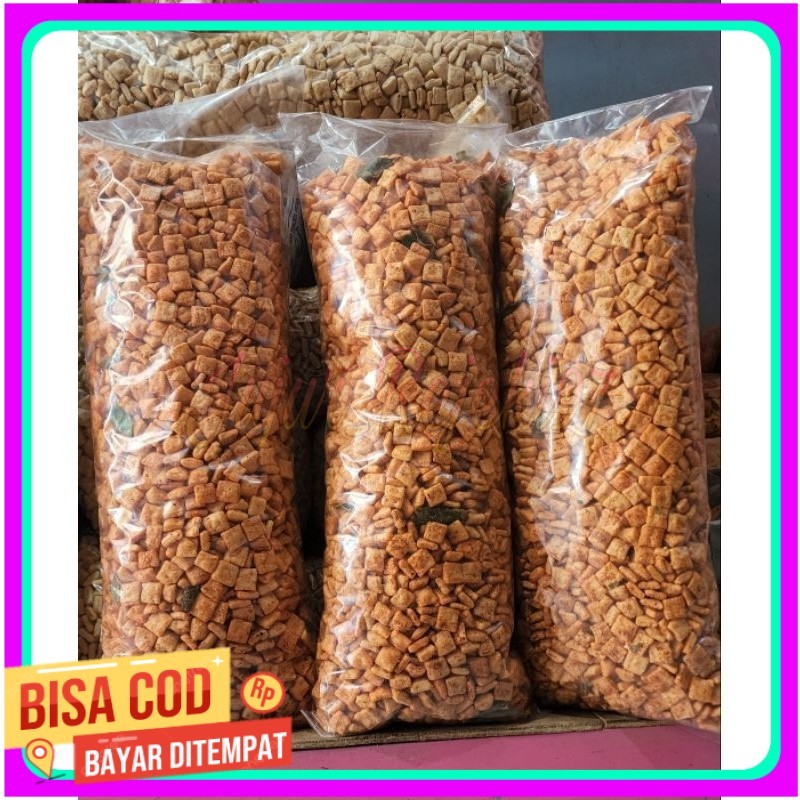 

1ball kerupuk rambak tahu kotak pedas daun jeruk 1kg