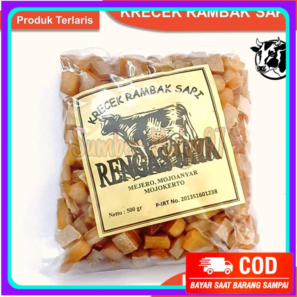 

Rambak Sapi Mentah Super 1kg / Krecek Rambak Sapi Asli / Kerupuk Kulit Sapi Mentah Mojokerto