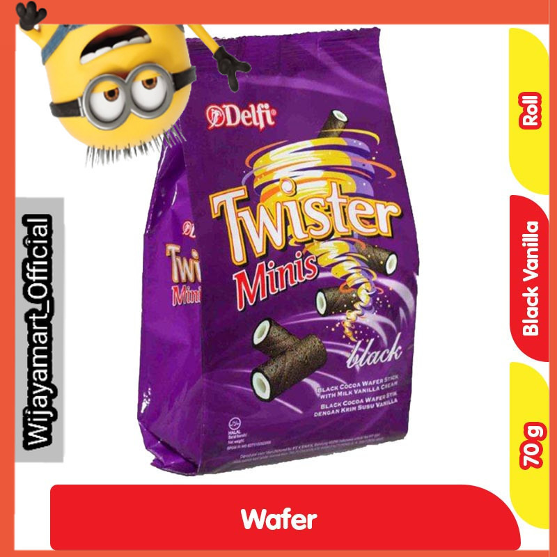 

Twister Minis Wafer Roll Black Vanilla 70 g