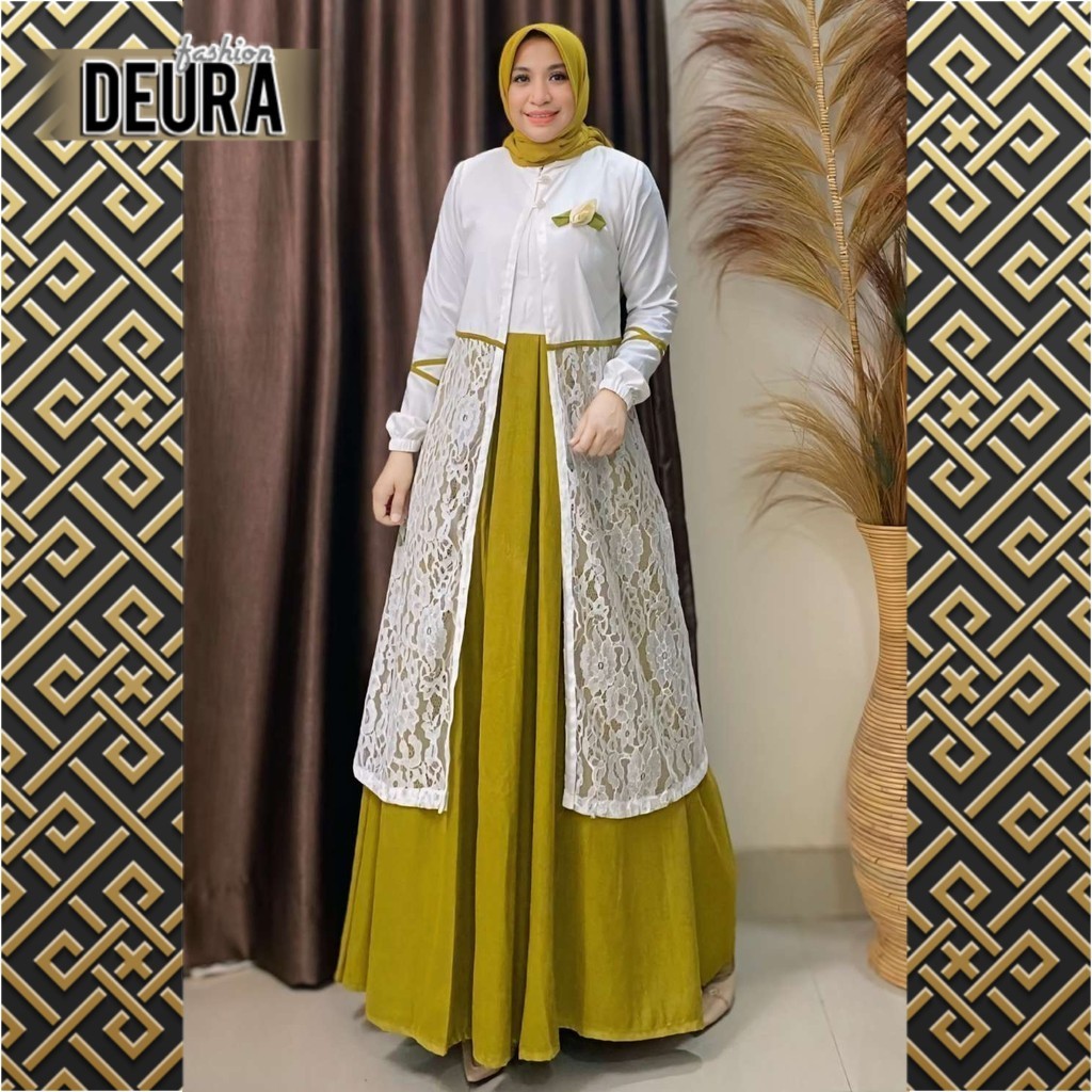 DEURA FASHION - Set Gamis Wanita Deura SD-456 / Gamis Deura Terbaru / Gamis Deura Original