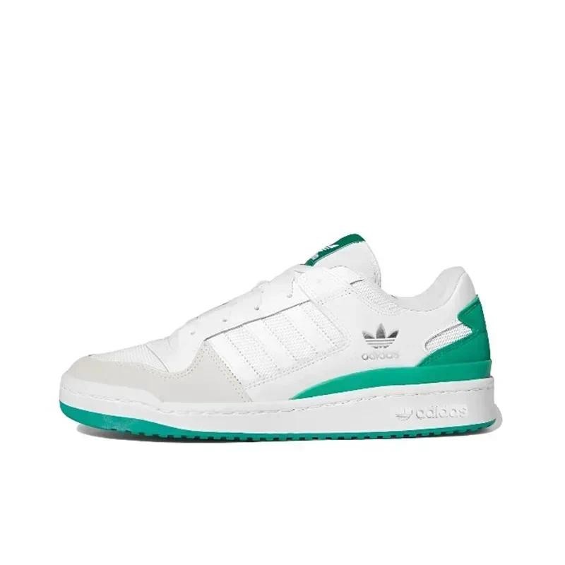 Adidas Originals Forum Low 'White Court Green' FZ6262 Classic Low-top Skate Shoes Breathable and Cas