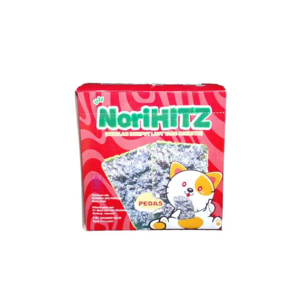 

NoriHITZ SNACK RUMPUT LAUT PEDAS 1 KOTAK ISI 12 BIJI